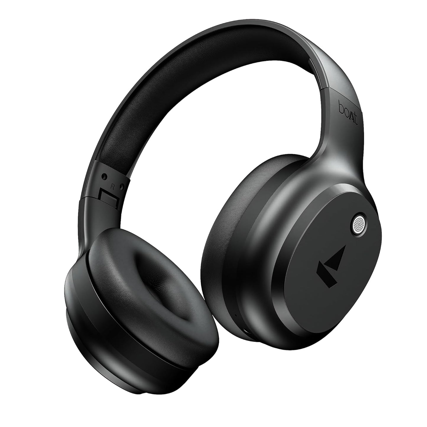 boAt Rockerz 421 (2025 Launch), 40Hrs Battery, Low Latency(40ms), 40mm Drivers, ENx Technology, Integrated Controls, v5.4 Bluetooth Headphones, Wireless Headphone with Mic (Black Sabre)
