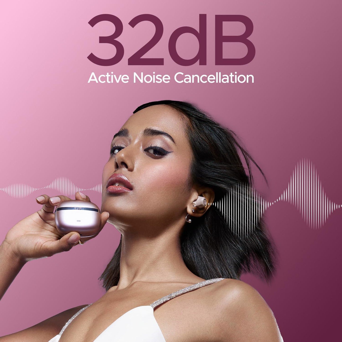 boAt Nirvana Ion ANC Pro Truly Wireless in Ear Ear Buds w/Hi-Res Audio w/LDAC, Upto 32 dB ANC, 120 Hrs Playback, Crystal Bionic Sound Powered by HiFi, ENx Tech, Hearables App(Blazing Comet) - Nalanda Enterprises