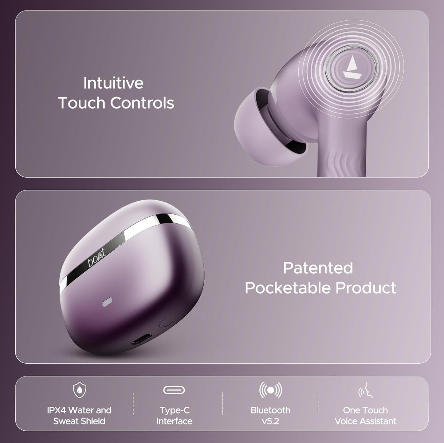 boAt Nirvana Ion ANC Pro Truly Wireless in Ear Ear Buds w/Hi-Res Audio w/LDAC, Upto 32 dB ANC, 120 Hrs Playback, Crystal Bionic Sound Powered by HiFi, ENx Tech, Hearables App(Blazing Comet) - Nalanda Enterprises