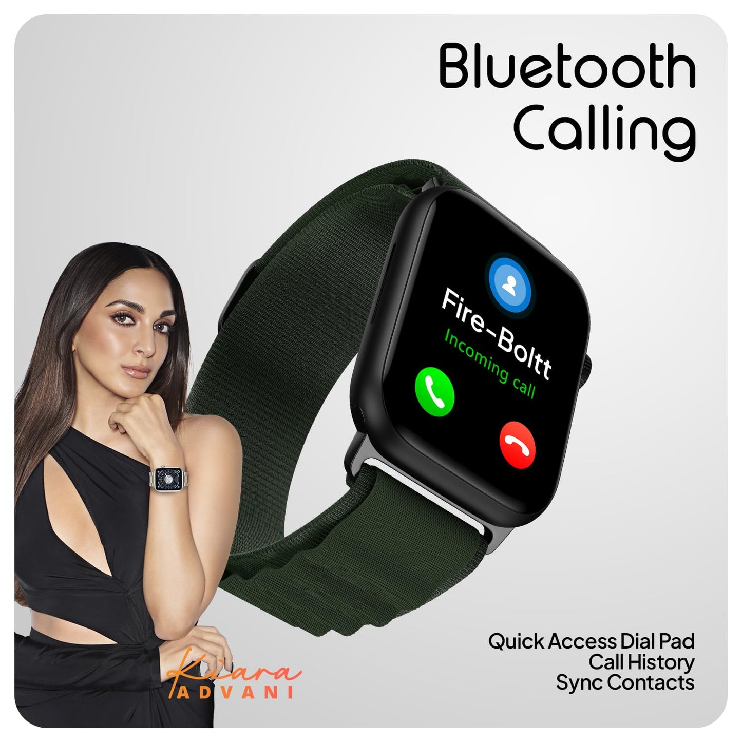 Boltt Newly Launched Vogue Large 2.05" Display Smart Watch, Always On Display, Wireless Charging, App Based GPS with Bluetooth Calling & 500+ Watch Faces (Loop Orange)