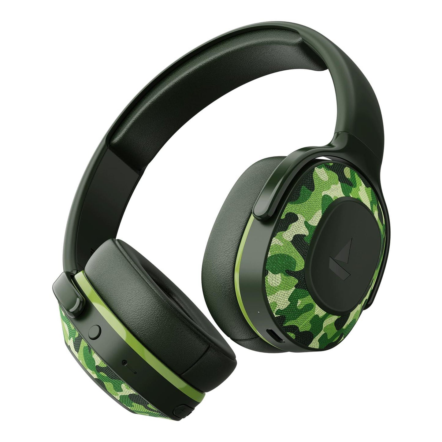 boAt Rockerz 425 Bluetooth Wireless Over Ear Headphones with Mic Signature Sound, Beast Mode for Gaming, Enx Tech, ASAP Charge, 25H Playtime, Bluetooth V5.2 (Active Black) - Nalanda Enterprises