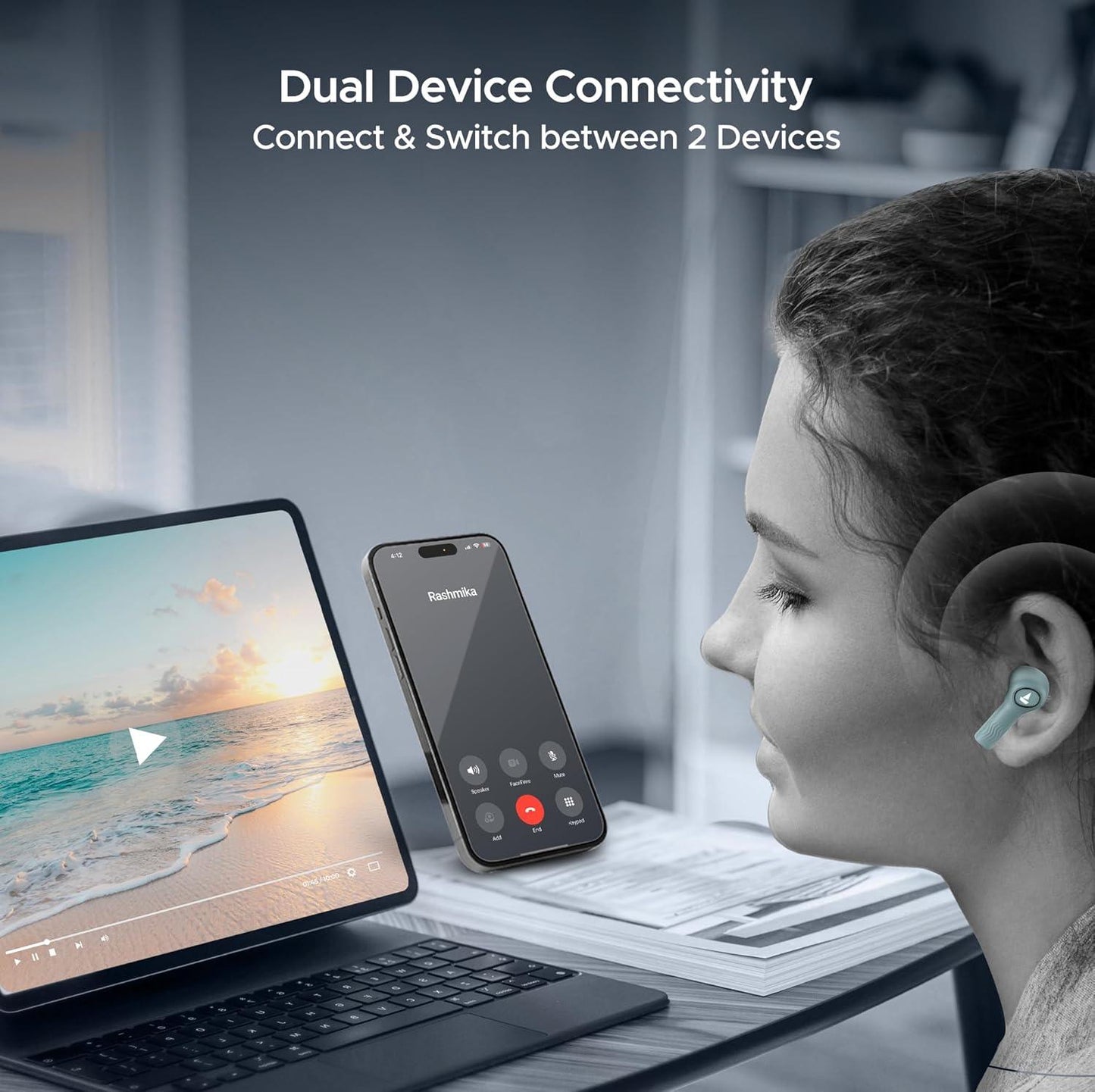boAt Nirvana Ion ANC Pro Truly Wireless in Ear Ear Buds w/Hi-Res Audio w/LDAC, Upto 32 dB ANC, 120 Hrs Playback, Crystal Bionic Sound Powered by HiFi, ENx Tech, Hearables App(Blazing Comet) - Nalanda Enterprises