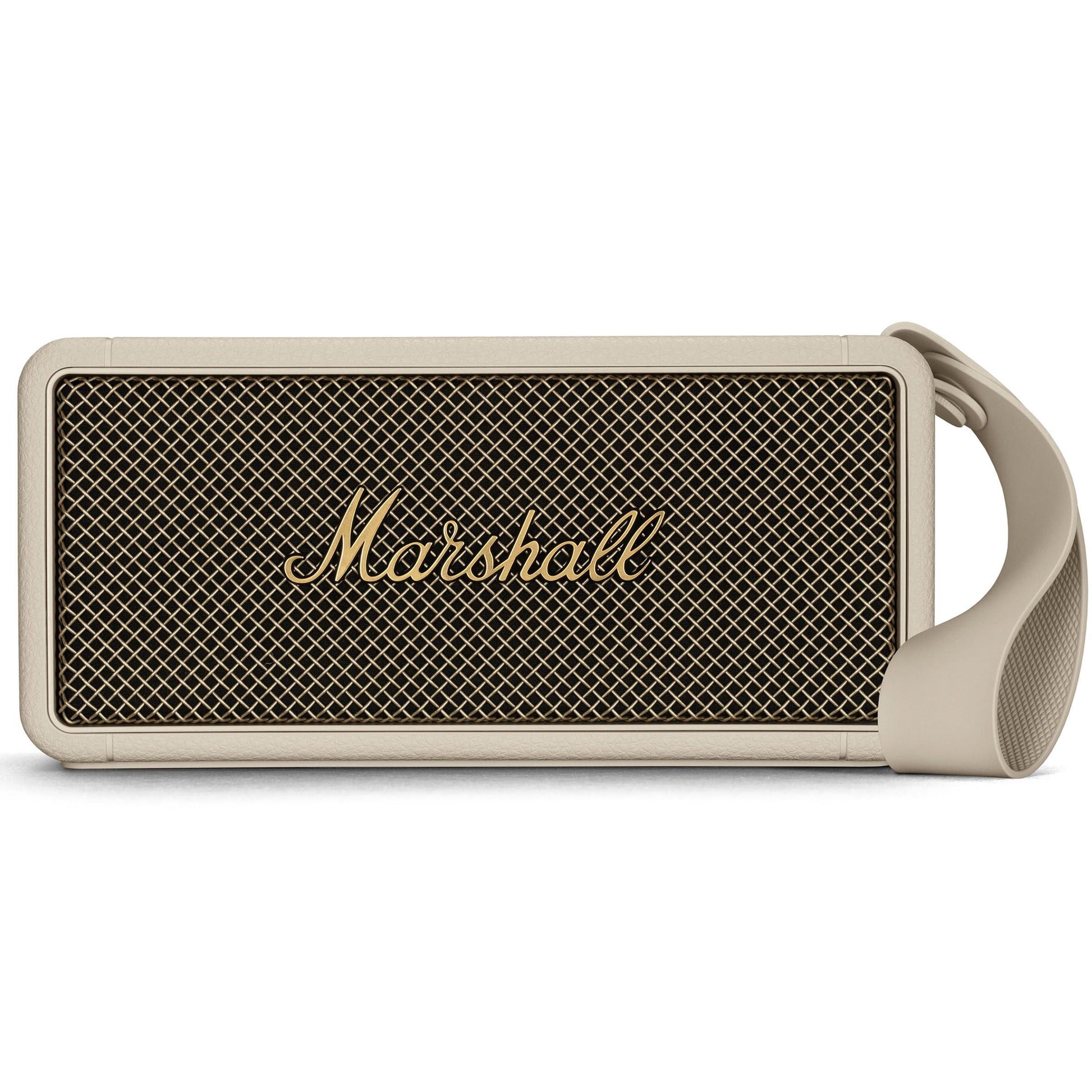Marshall Middleton Portable Bluetooth Speaker with 20+ Hours of Portable Playtime, 360° Sound, Dust & Waterproof (IP67) - Cream - Nalanda Enterprises