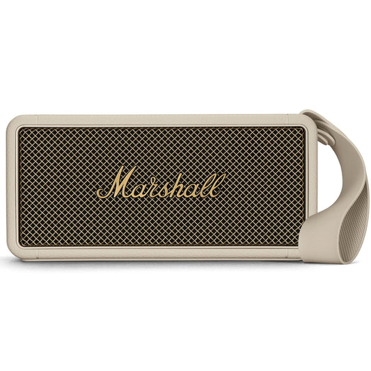 Marshall Middleton Portable Bluetooth Speaker with 20+ Hours of Portable Playtime, 360° Sound, Dust & Waterproof (IP67) - Cream - Nalanda Enterprises