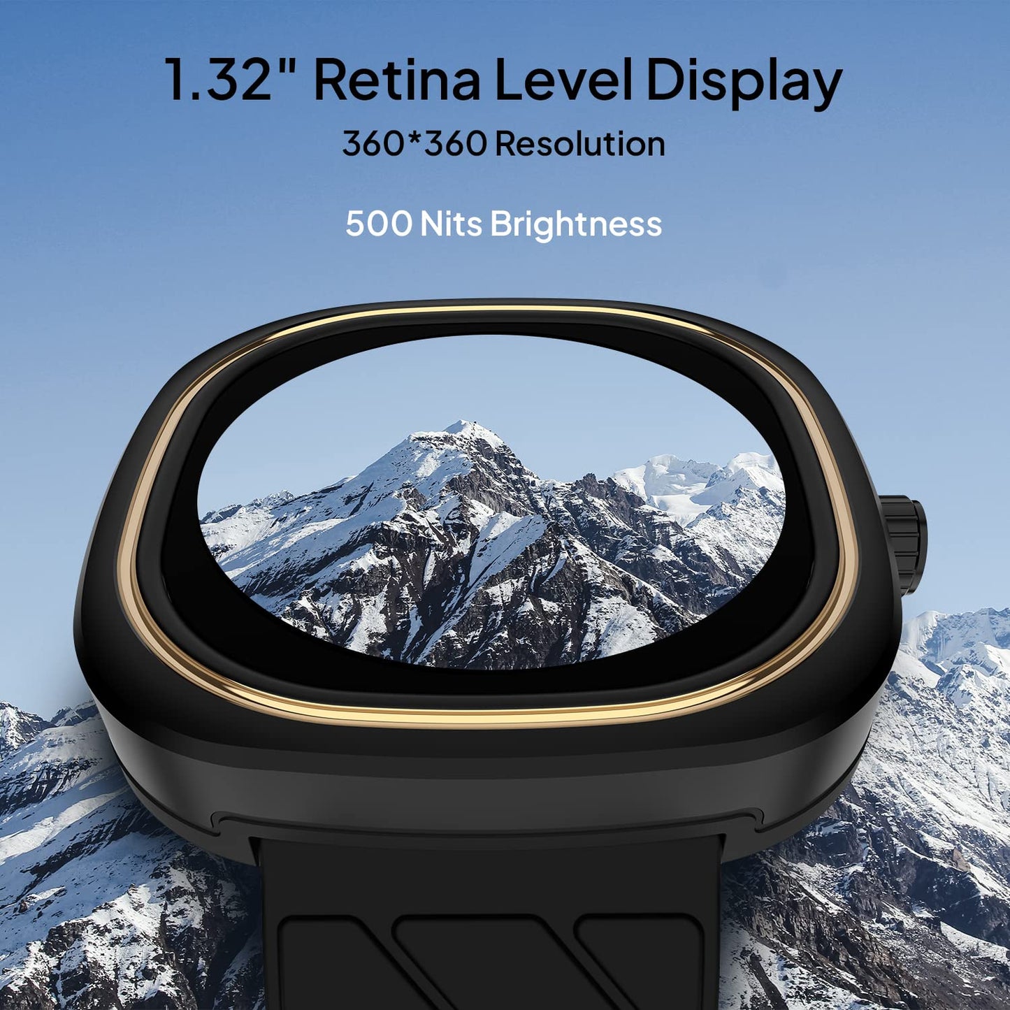 Fire-Boltt Collide 1.32" Display Smartwatch, Bluetooth Calling with Body Shielding Metal Paint, Single BT Connection, BT 2.0 Ultra Low Power Consumption, SpO2 (Silver Black)