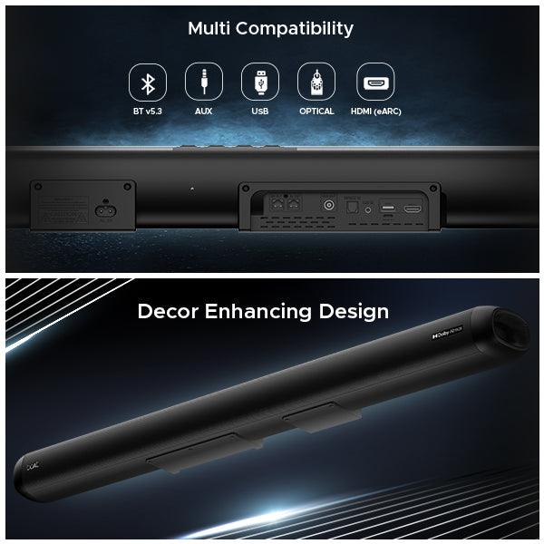 boAt Aavante Bar 5500DA | Dolby Atmos Soundbar with 500W Immersive Sound, 5.1.2 Channel with Wired Woofer, Multi-connectivity - Nalanda Enterprises