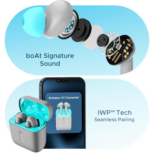 boAt Airdopes 141 | Wireless Earbuds with 42 Hours Playback, ENx™ Technology, BEAST™️ Mode - Nalanda Enterprises