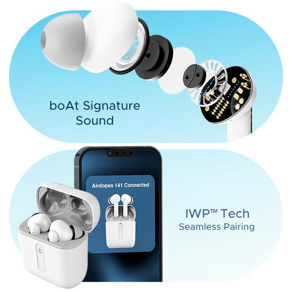 boAt Airdopes 141 | Wireless Earbuds with 42 Hours Playback, ENx™ Technology, BEAST™️ Mode - Nalanda Enterprises