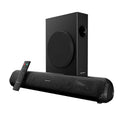 Portronics Pure Sound Pro X 80W Bluetooth Soundbar with Wired Subwoofer for Deep Bass, 2.1 Channel Home Theatre, HD Sound,3EQ Modes, BT 5.3V,HDMI,AUX in,USB Port,Sleek Design & Remote Control