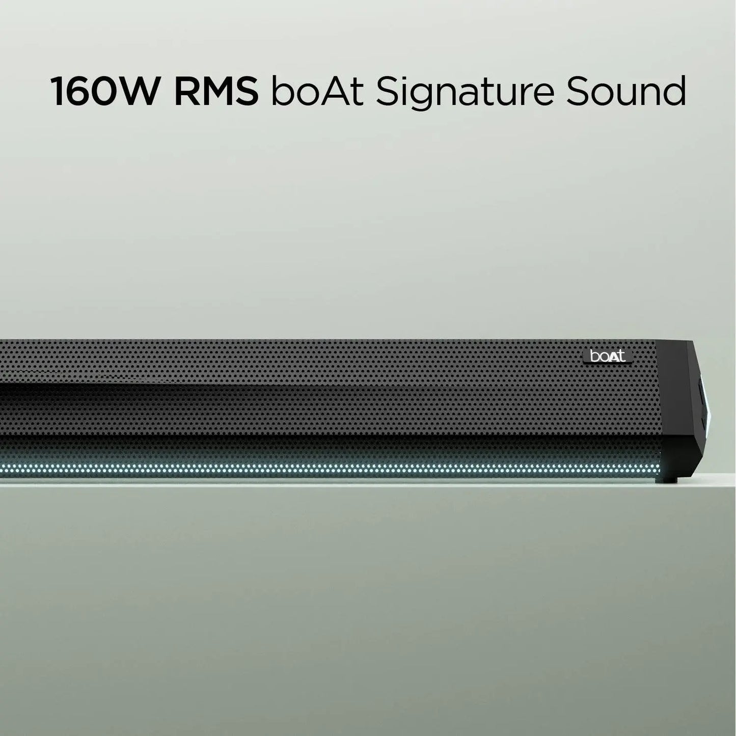 boAt Aavante Bar Theme | 2.1 Channel Soundbar with Wireless Subwoofer, 160W RMS boAt Signature Sound, Bass & Treble Control - Nalanda Enterprises