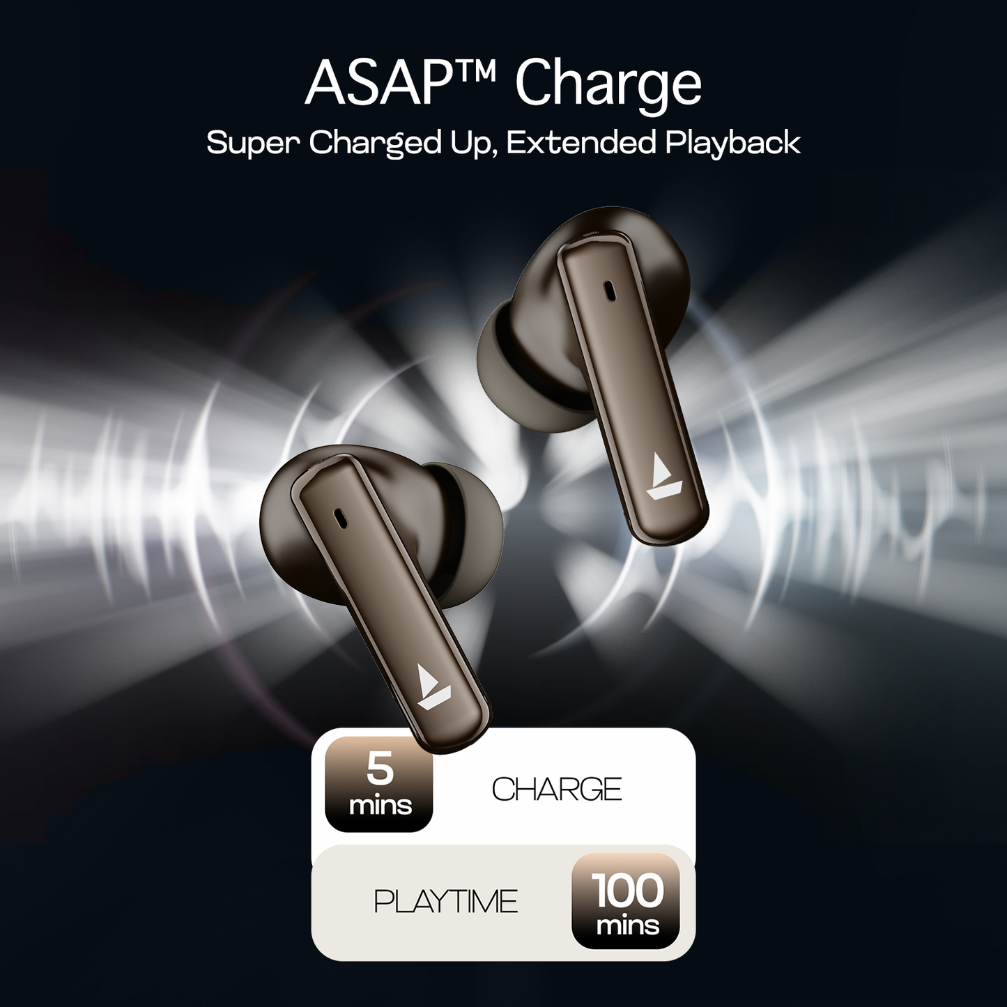 boAt Airdopes 181 Pro | Wireless Earbuds with 100 Hours Playback, Quad Mics with ENx™, BEAST™ Mode, ASAP™ Charge - Nalanda Enterprises