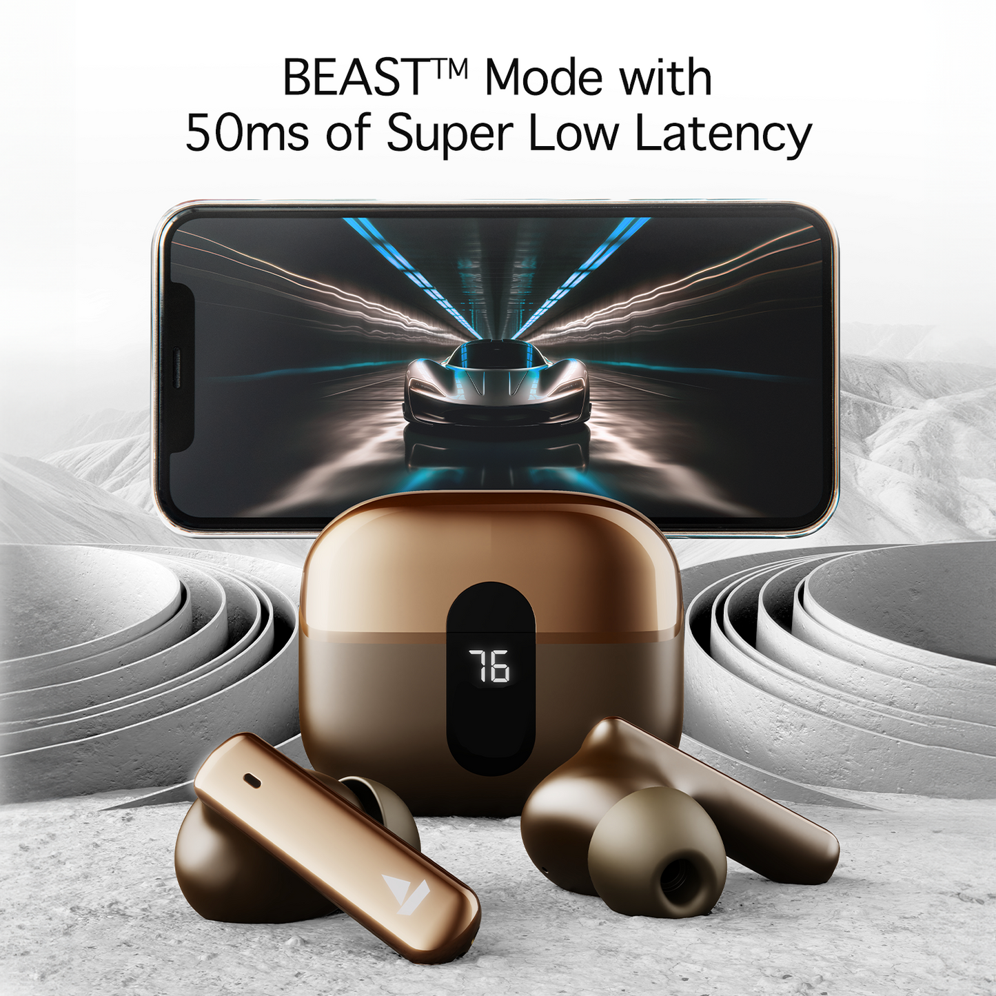 boAt Airdopes 181 Pro | Wireless Earbuds with 100 Hours Playback, Quad Mics with ENx™, BEAST™ Mode, ASAP™ Charge - Nalanda Enterprises