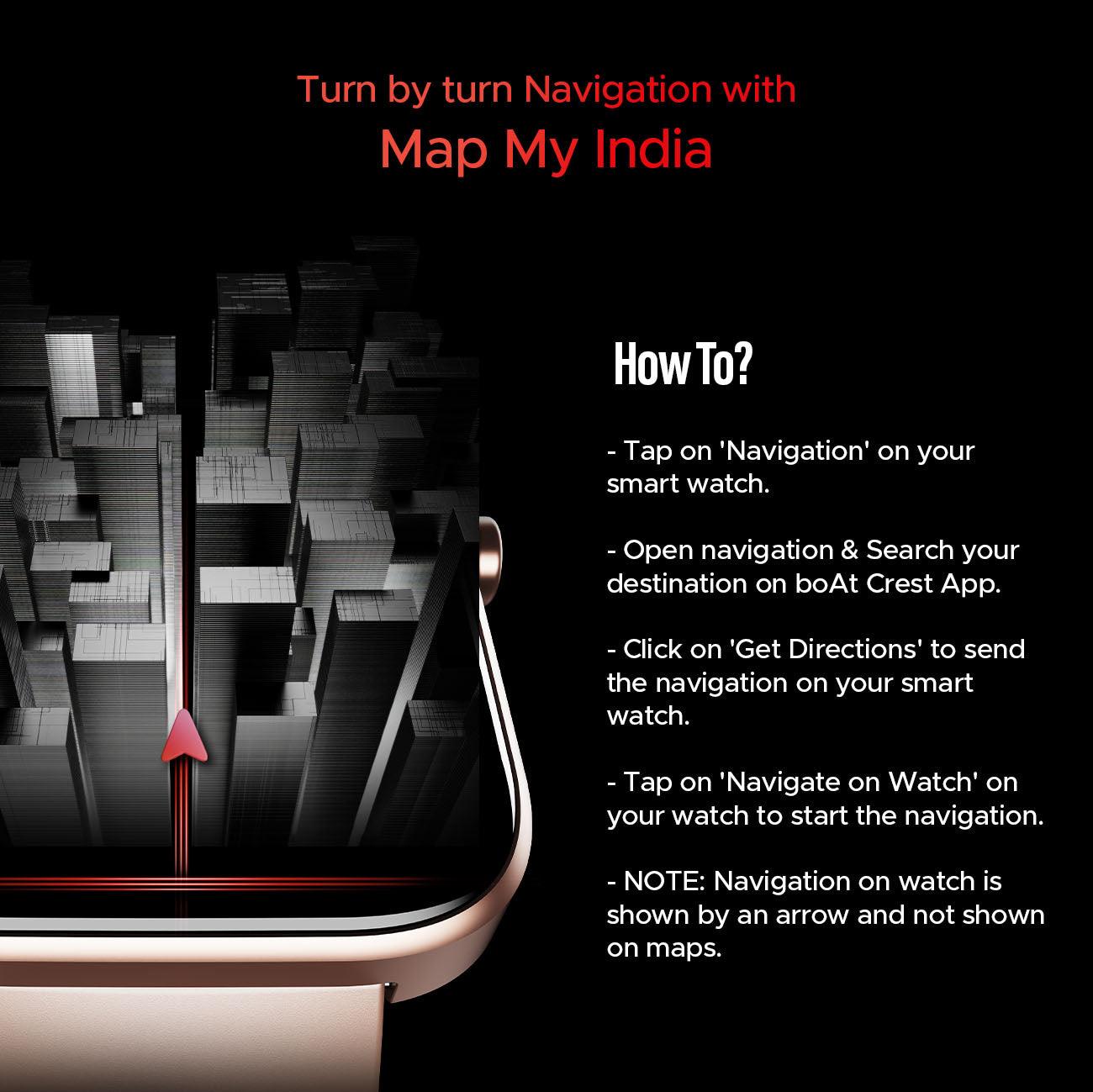 boAt Storm Call 3 | Smartwatch with built-in Map Navigation, 1.83" HD Display, BT Calling, 700+ Activity Modes, SOS Feature - Nalanda Enterprises