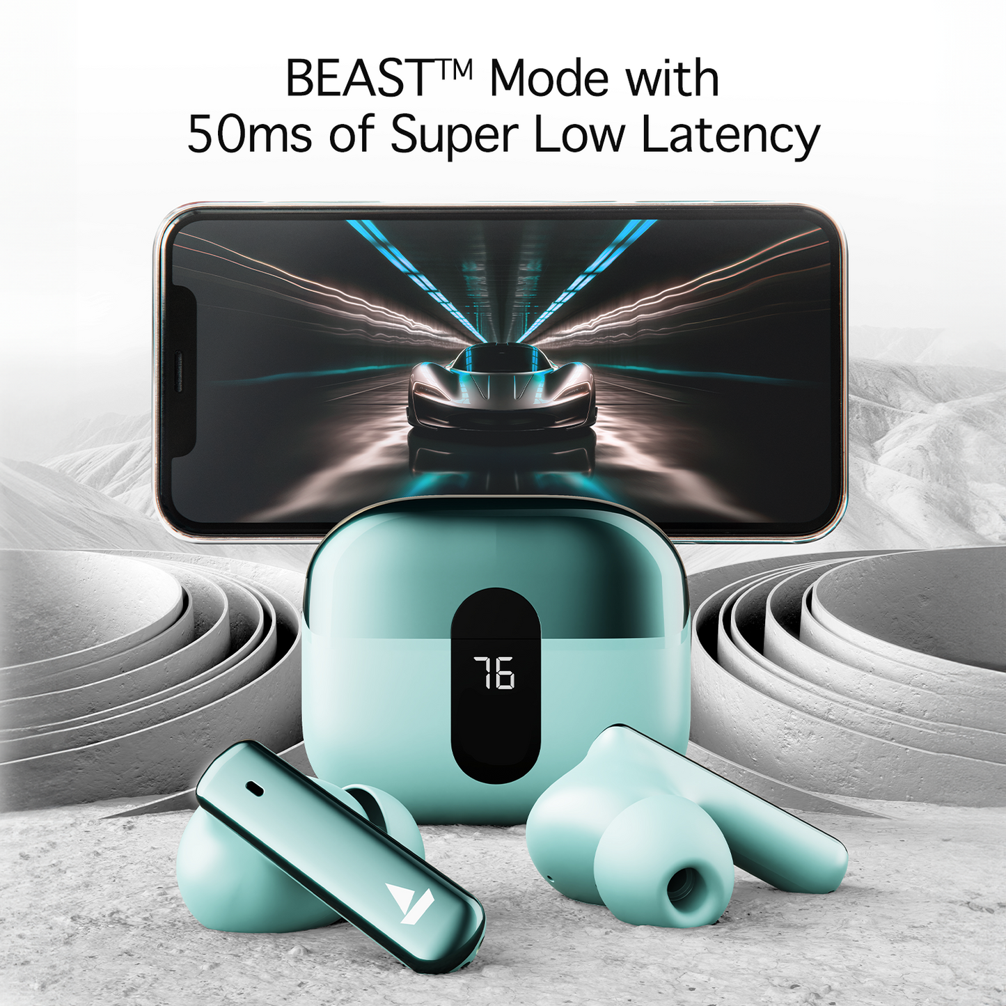boAt Airdopes 181 Pro | Wireless Earbuds with 100 Hours Playback, Quad Mics with ENx™, BEAST™ Mode, ASAP™ Charge - Nalanda Enterprises