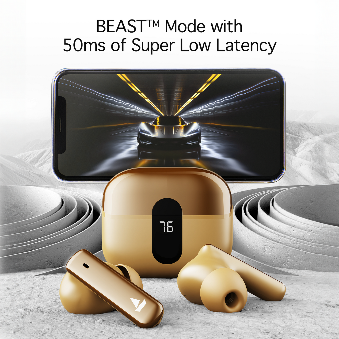 boAt Airdopes 181 Pro | Wireless Earbuds with 100 Hours Playback, Quad Mics with ENx™, BEAST™ Mode, ASAP™ Charge - Nalanda Enterprises