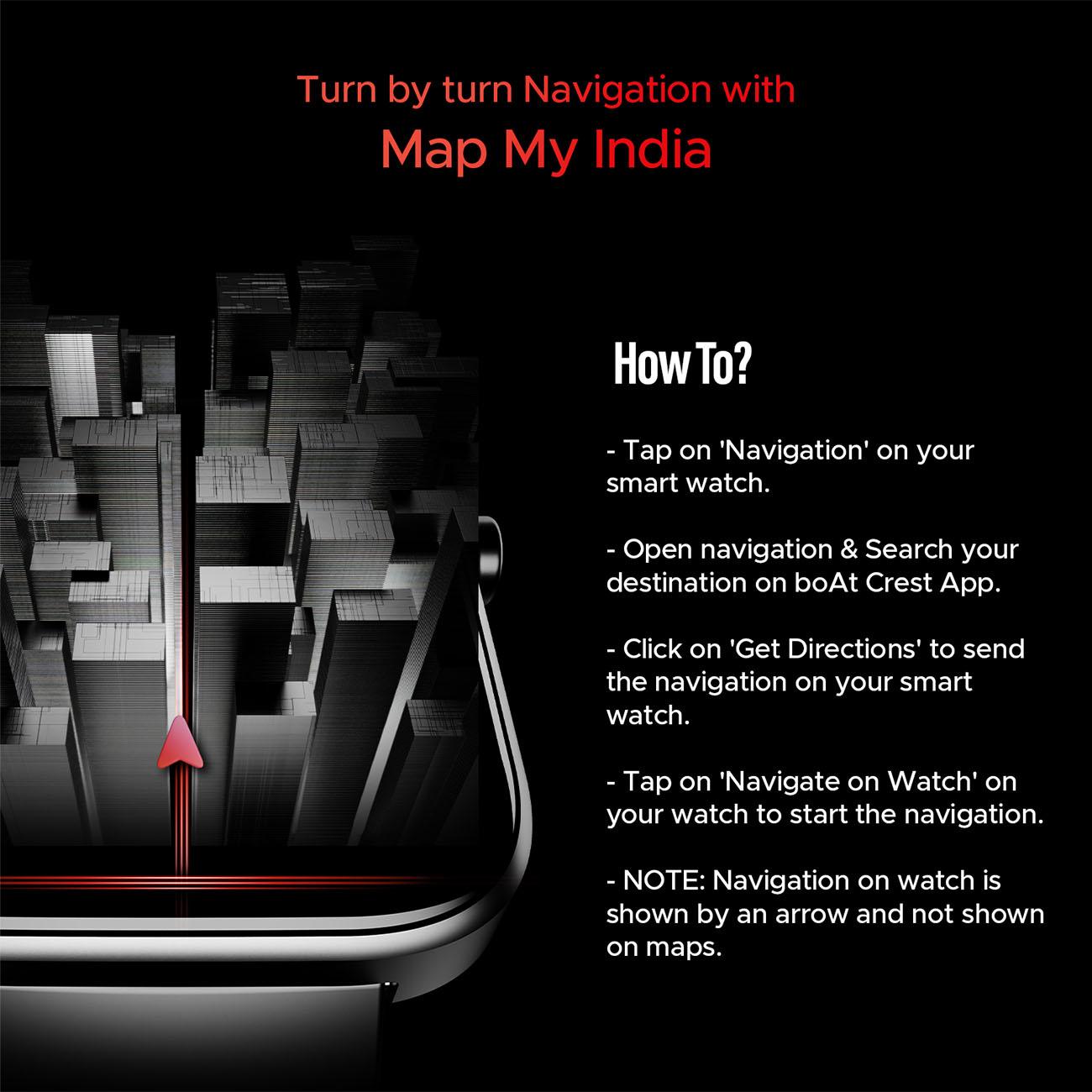 boAt Storm Call 3 | Smartwatch with built-in Map Navigation, 1.83" HD Display, BT Calling, 700+ Activity Modes, SOS Feature - Nalanda Enterprises