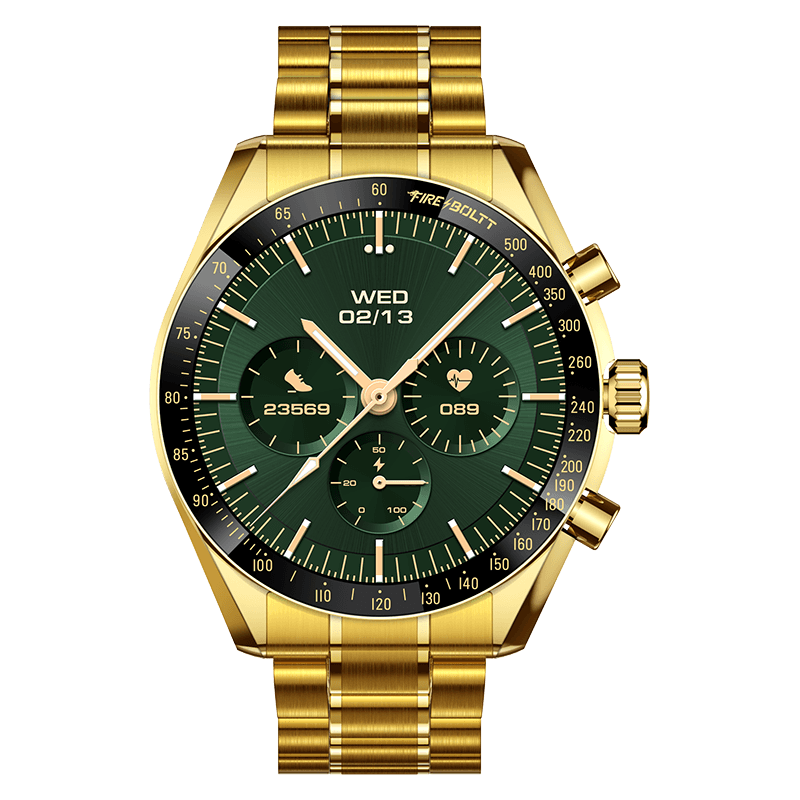 Fire-Boltt Diamond Luxury Stainless Steel Smart Watch with 1.43” AMOLED Screen, 466 * 466 px Resolution, 750 NITS Brightness, Bluetooth Calling, 300 Sports Mode, IP67 Rating - Nalanda Enterprises