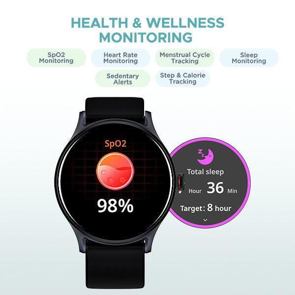 boAt Lunar Vista | Smartwatch with 1.52" (3.86cm) Vivid Round Display, BT Calling, 100+ Sports Modes, AI Voice Assistant - Nalanda Enterprises