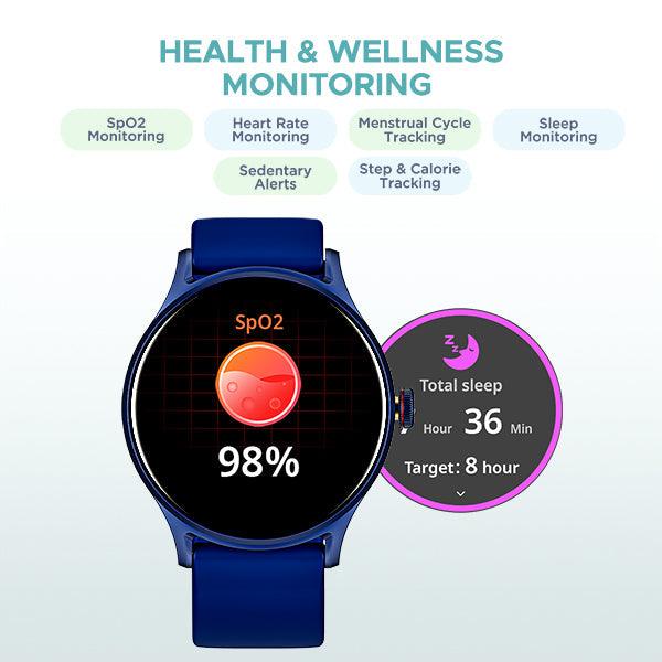boAt Lunar Vista | Smartwatch with 1.52" (3.86cm) Vivid Round Display, BT Calling, 100+ Sports Modes, AI Voice Assistant - Nalanda Enterprises