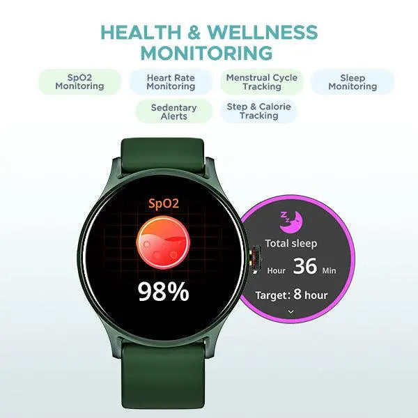 boAt Lunar Vista | Smartwatch with 1.52" (3.86cm) Vivid Round Display, BT Calling, 100+ Sports Modes, AI Voice Assistant - Nalanda Enterprises