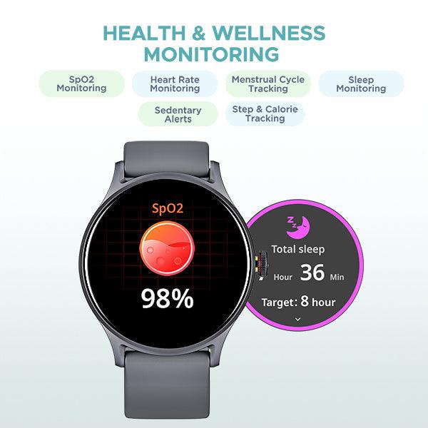 boAt Lunar Vista | Smartwatch with 1.52" (3.86cm) Vivid Round Display, BT Calling, 100+ Sports Modes, AI Voice Assistant - Nalanda Enterprises