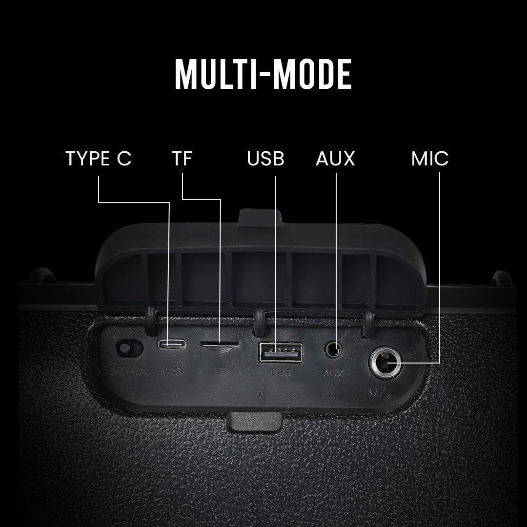 SM BT SPEAKER SEISMIC RED+BLACK - Nalanda Enterprises