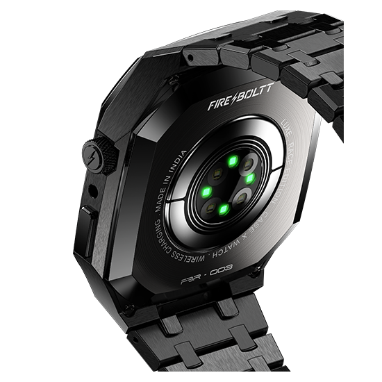 Fire-Boltt Elemento 1.95" Full IPS Touch Screen with a high Resolution 320 * 385 Pixel, 360 Health Monitoring, Wireless Charging Rugged Casing with Always On Display - Nalanda Enterprises