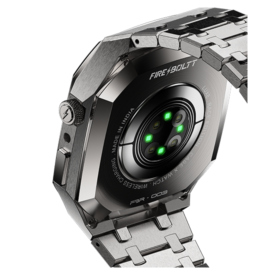 Fire-Boltt Elemento 1.95" Full IPS Touch Screen with a high Resolution 320 * 385 Pixel, 360 Health Monitoring, Wireless Charging Rugged Casing with Always On Display - Nalanda Enterprises