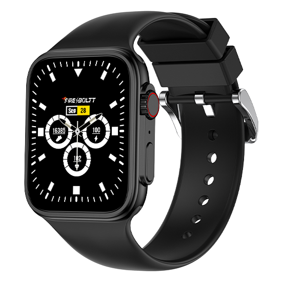 Fire-Boltt Newly Launched Gladiator plus 1.96” AMOLED Display Luxury Smartwatch, Rotating Crown, 115+ Sports Modes & Bluetooth Calling, AI Voice Assistant, Gaming - Nalanda Enterprises