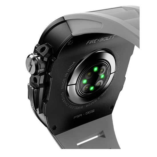 Fire-Boltt Elemento 1.95" Full IPS Touch Screen with a high Resolution 320 * 385 Pixel, 360 Health Monitoring, Wireless Charging Rugged Casing with Always On Display - Nalanda Enterprises
