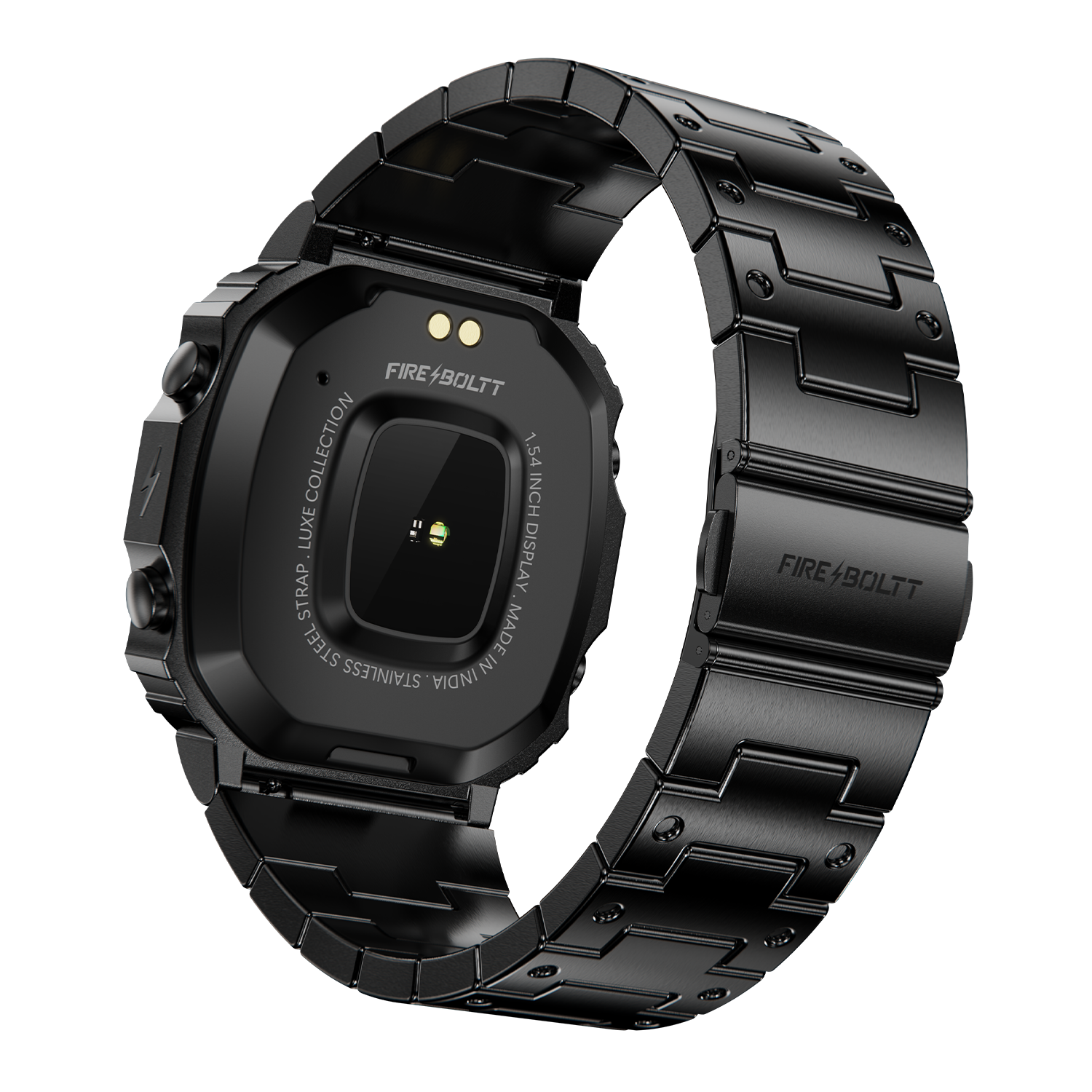 Fire-Boltt Retro 39.1mm (1.54) Display, Bluetooth call, Voice Assistance, Steel Straps Smartwatch - Nalanda Enterprises