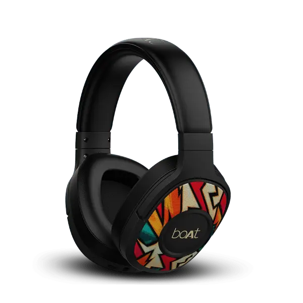boAt Rockerz 550 | Over Ear Bluetooth Headphones with Upto 20H Playback, 50mm Dynamic Driver, 500mAh Battery - Nalanda Enterprises