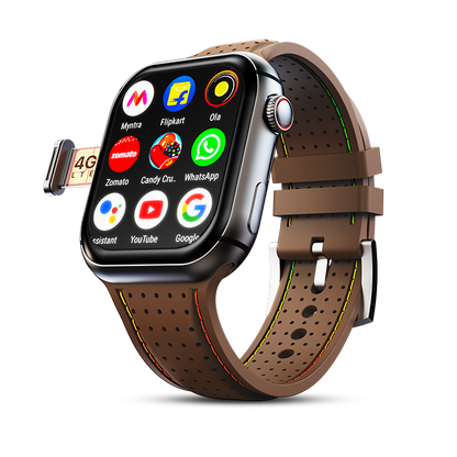 Fire-Boltt Dream WristPhone - 4G SIM/LTE/WiFi, Android OS, Play store unlimited apps, GPS Smartwatch (Midnight Steel Strap, Free Size) - Nalanda Enterprises