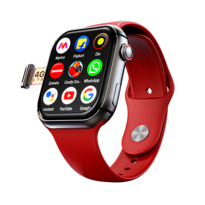 Fire-Boltt Dream WristPhone - 4G SIM/LTE/WiFi, Android OS, Play store unlimited apps, GPS Smartwatch (Midnight Steel Strap, Free Size) - Nalanda Enterprises