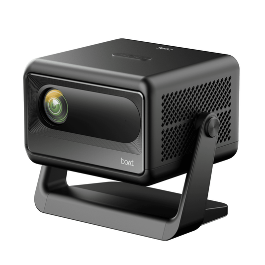 boAt Cinehead E1 | Smart Projector with 1080p Support, Android 13, and Up to 150” Big-Screen Viewing - Nalanda Enterprises