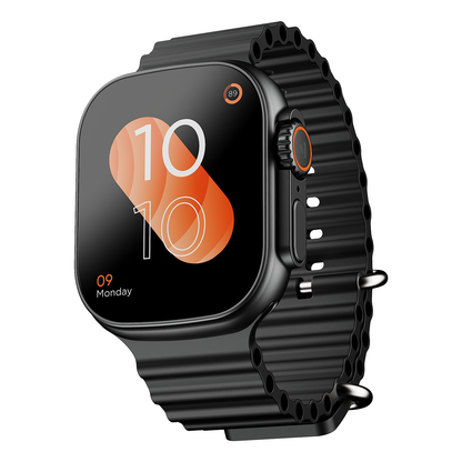 boAt Wave Aura | Smartwatch with 1.96" HD Display, 100+ Sports Modes, Functional Crown, Advanced BT Calling - Nalanda Enterprises
