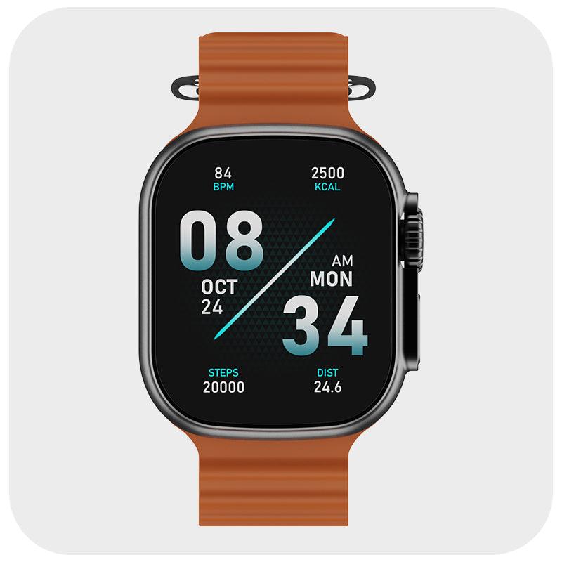 boAt Wave Glory | Smartwatch with 1.96"(4.97 cms) HD Display, BT Calling, 100+ Sports Modes, Premium Metal Body - Nalanda Enterprises