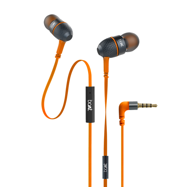 Bassheads 220 | Wired Earphones with Passive Noise Cancellation, Super Extra Bass, Hands-free communication - Nalanda Enterprises