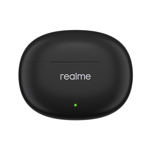 realme Earbuds T110 with Ai Enc for Calls, Upto 38 Hours of Playback and Fast Charging Bluetooth in Ear Headset (Punk Black, True Wireless)|B0D212YMD7
