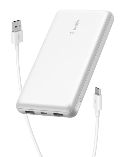 Belkin 20000 mAh Power Bank | Super Fast Charging | USB-C PD Port | 15W Charging for iPhone Series (16, 16 Pro Max), Samsung Galaxy, Google Pixel & More | 2 Years Warranty | Grey|B0CV9M9VP3