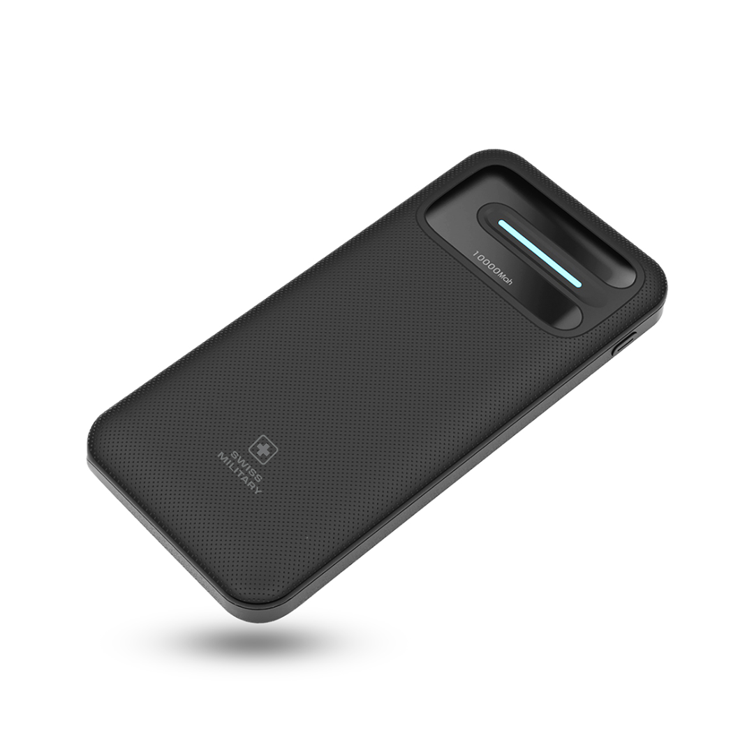 Swiss Military Jolt - 10000mAh Powerbank - Black