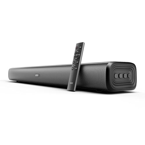 Mivi Fort Q26 Soundbar [Newly Launched] with 26W Powerful Audio, 2.0 Channel with Dual Full-Range Speakers, Multiple Input Modes, 6H Playtime, 2500mAh Battery, Made in India Soundbar for TV|B0F74T2V2C