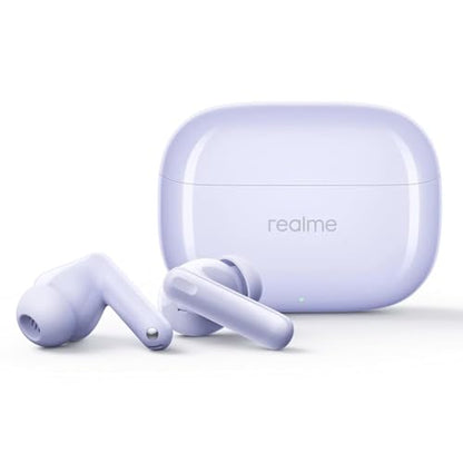 realme Buds T310 True Wireless in-Ear Earbuds with 46dB Hybrid ANC, 360° Spatial Audio, 12.4mm Dynamic Bass Driver, Upto 40Hrs Battery and Fast Charging (Vibrant Black)|B0DBGP48NW