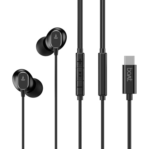Boat Bassheads 90C Earphone (Black)|B0FV8MDK27