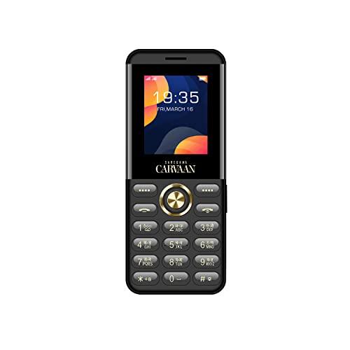 Carvaan Saregama Hindi (Don M12) Keypad Mobile Phone - 1000 Pre-Loaded Hindi Songs, Dual Sim, 1.8 Inch Display, 800 mAh Battery, 1.3 GB Free Memory Space, Wireless FM, Bluetooth | Classic Black - Nalanda Enterprises