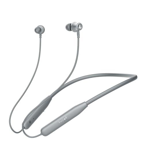 boAt Rockerz 111 Bluetooth Wireless Neckband with Up to 40 Hrs Playtime, Dual Device Pairing, Enx Tech, Beast Mode, ASAP Charging, Btv5.3, Ipx5,Type-C Interface & Magnetic in Ear Buds(Active Black) - Nalanda Enterprises