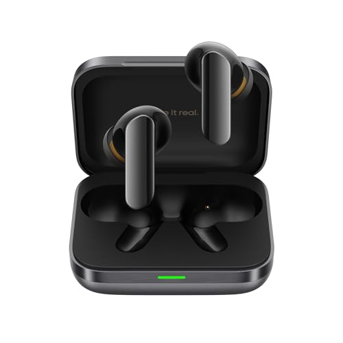 realme Earbuds Air 7 True Wireless,12.4mm Dynamic Bass Drivers,52Hrs Playtime,52dB Hybrid ANC,6 Mic ENC,45ms Low Latency,360° Spatial Audio,Hi-Res LHDC,IP55 Dust & Water Resistant,BT v5.4(SlateGrey) - Nalanda Enterprises