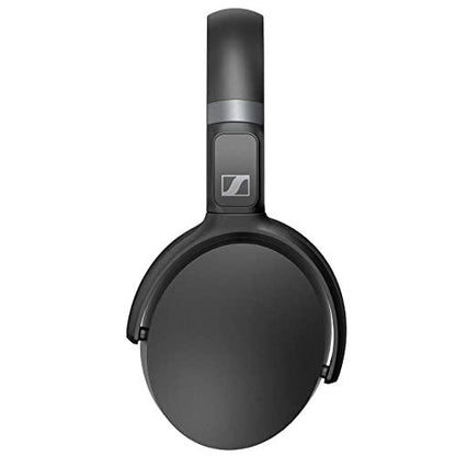 Sennheiser HD 450BT (ANC) Bluetooth 5.0 Wireless Over Ear Headphone with Mic, Designed in Germany, Alexa Built-in - Active Noise Cancellation, 30h Battery,Fast Charging, Foldable, 2Yr WARRANTY - Black - Nalanda Enterprises
