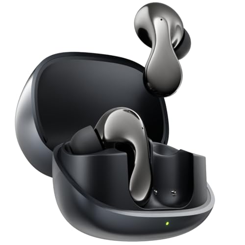 Mivi AI Buds [Breakthrough Launch], Hi-Res Audio, LDAC, Quad Mic ANC, 3D Soundstage, Conversational AI, 40 Hours of Playtime, Spatial Audio, BT v5.4, Android Only Made in India - Nalanda Enterprises