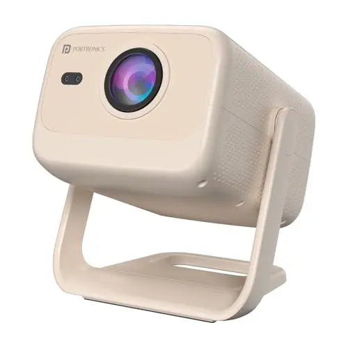 Portronics Beem 480 Smart LED Projector with 1080p Full HD Resolution, 5100 Lumens, Built in OTT Apps(White) - Nalanda Enterprises